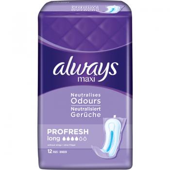 Always Maxi Binde Profresh long ohne flügeln 12er